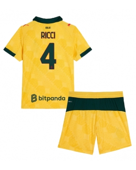 AC Milan Samuele Ricci #4 Maglia Gara Terza Repliche 2025-26 Bambino Maniche Corte